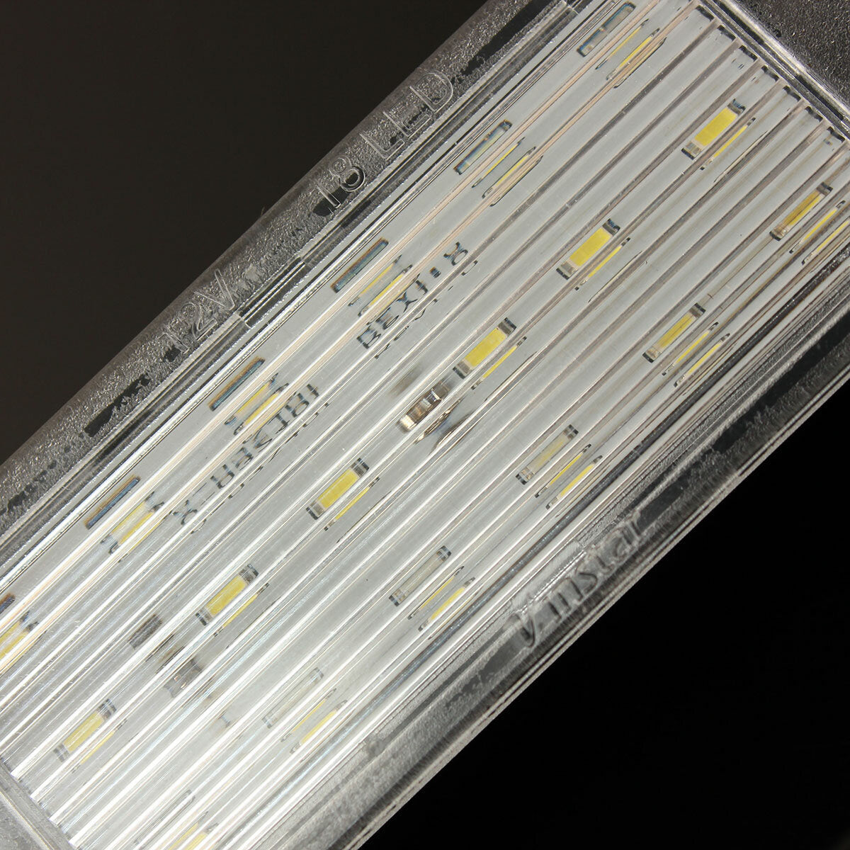 Pair 12V LED License Number Plate Lights White
