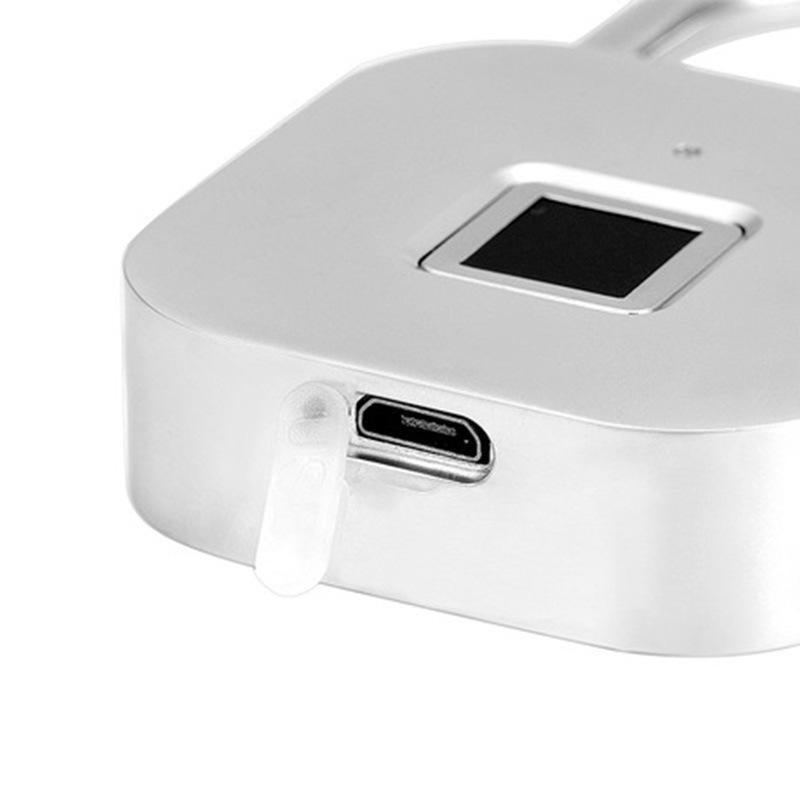 Smart Fingerprint Lock Anti-theft USB Charging 39 Sets Fingerprint Waterproof Luggage Door Lock