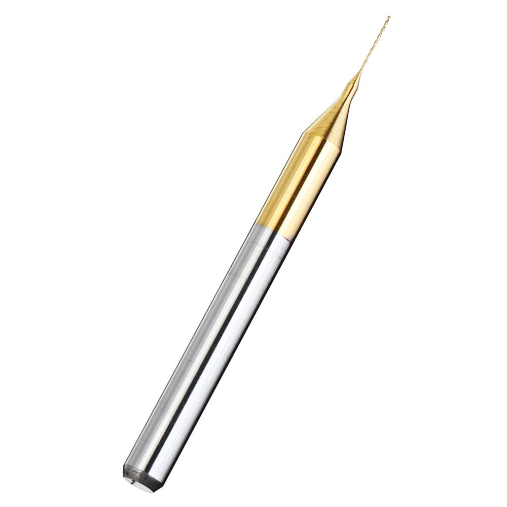 10PCS Tungsten Carbide Mask Mold Drill Bit 0.2/0.25/0.3mm Titanium Plating PCB Drill Bit for Meltblown Fabric