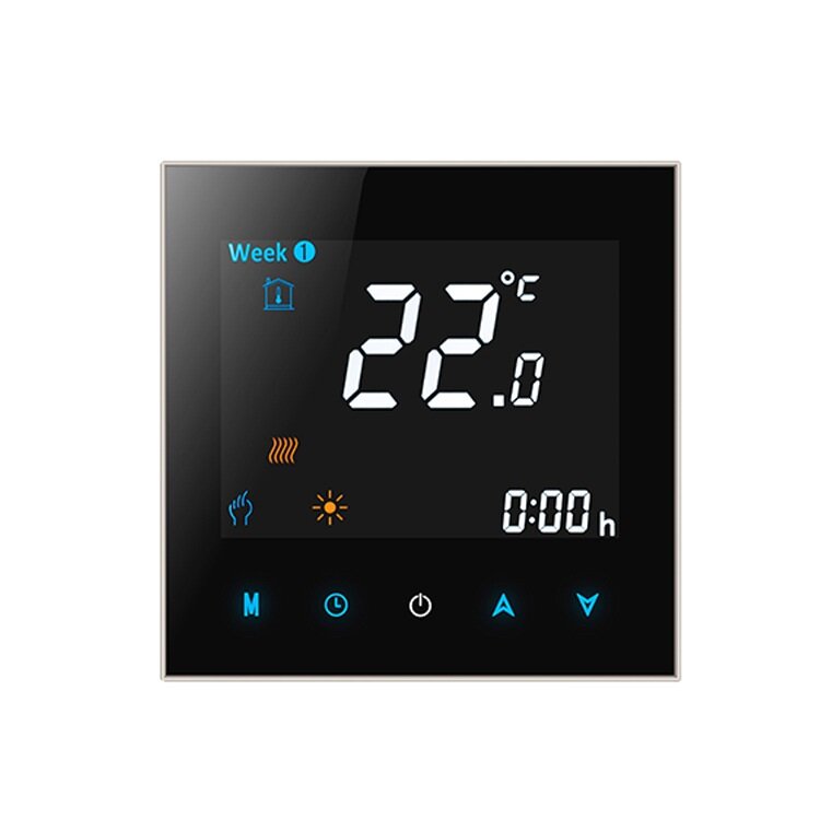 LCD Touch Screen Smart Wireless Zwave Wall-hung Boiler Thermostat Floor Heating Controller