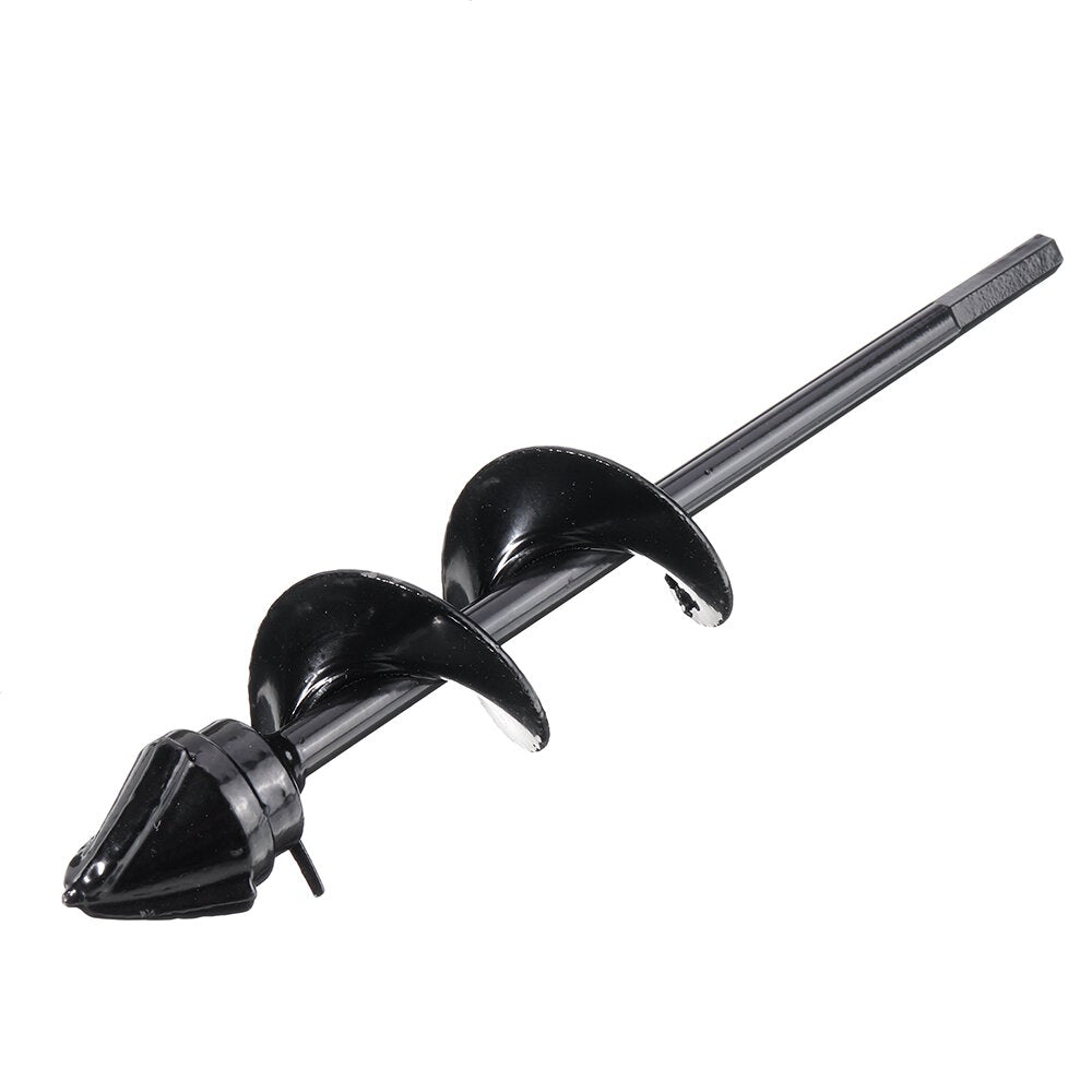 Upgrade Hard Alloy Head Spiral Auger Drill Bit Non-Slip Flower Bulb Auger Rust Proof Planter Hole Digger Bit for Hex Drive Drill