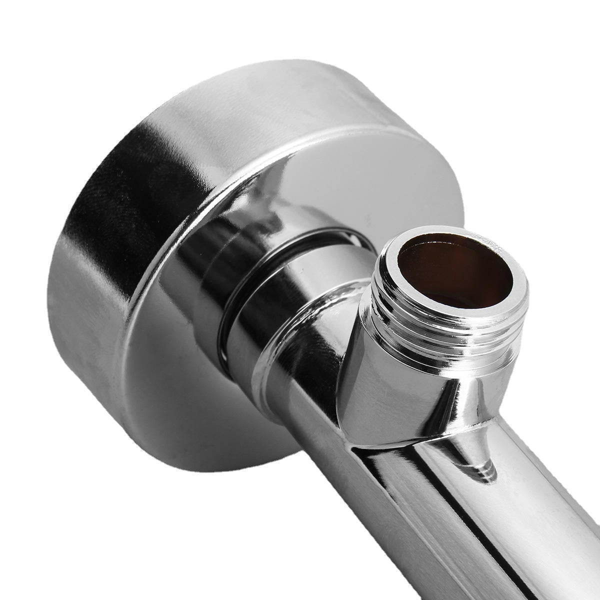 40cm Wall Mounted Bathroom Shower Head Extension Straight Arm Bottom Entry Hose Pipe