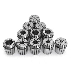 11pcs 1/8-3/4 Inch Collects Set With 1/2 Shank Chuck And Spanner For Milling Machine