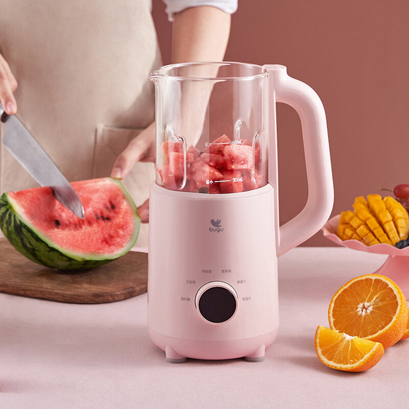 Electric Slow Juicer 600W 600ml Small Automatic Multi-Function Soybean Machine Food Processor
