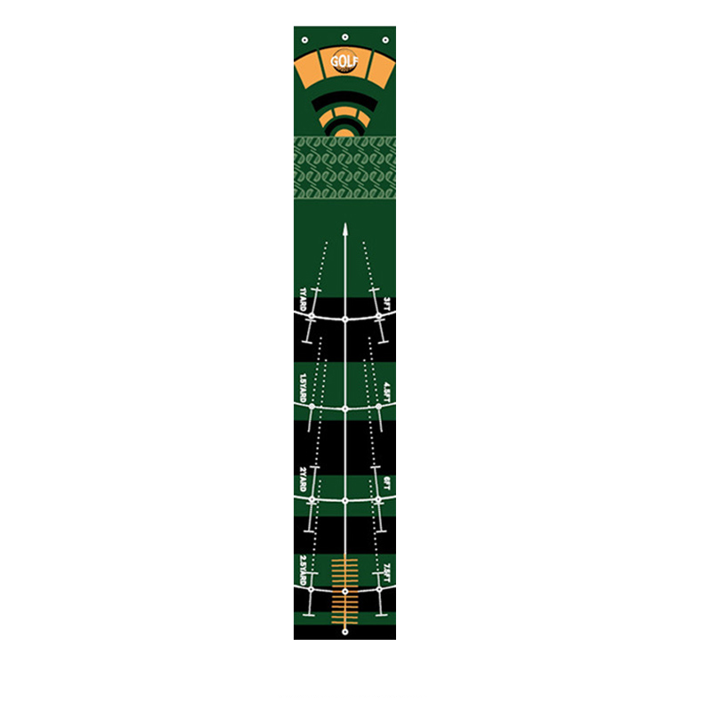 Two-Way Golf Anti-Slip Practice Putting Mat in door