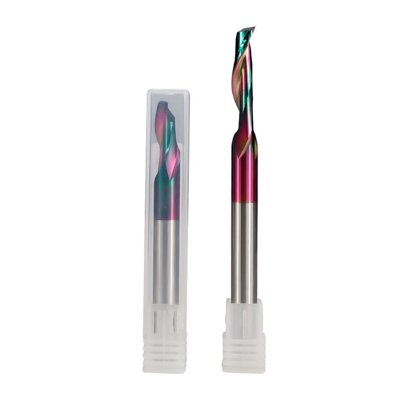HSS Milling Cutter 8mm Super Coated Single Flute End Mill for Aluminum Door Window Cutting CNC