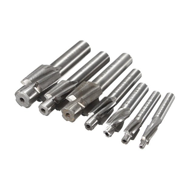 7pcs M3-M12 HSS Countersink Cutter Drill
