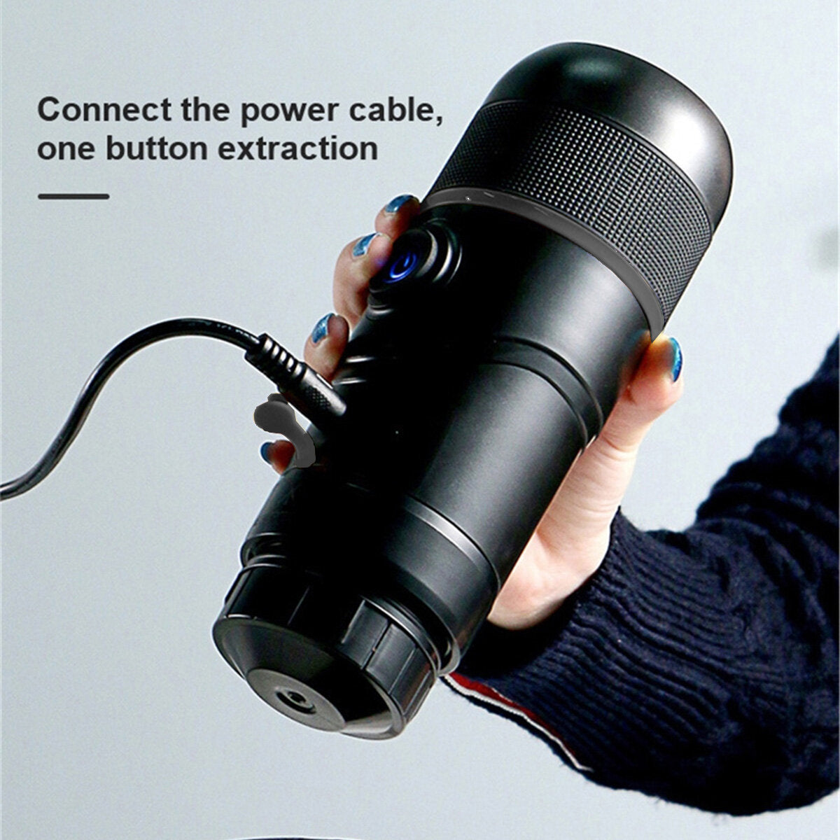 Car Capsule Coffee Machine Electric Large Capacity Outdoor Portable Travel Home Coffee Machine,80W 60ml