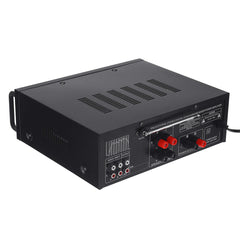 12V 2000W 4 Way Microphone Input Amplifier Audio Stereo Digital Radio USB SD AMP FM DVD Remote Control Bluetooth 5.0 Car Home