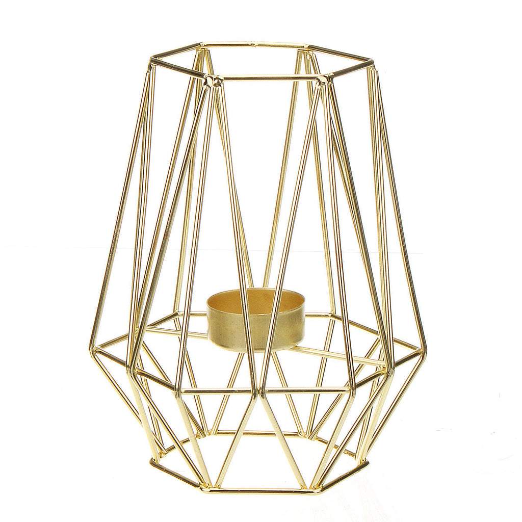 Nordic Light Candle Holder Golden Wrought Iron Candlestick Candle Cup Decoration