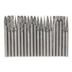 20pcs 1/8 Inch Shank Tungsten Carbide Cutter Rotary Burr Set