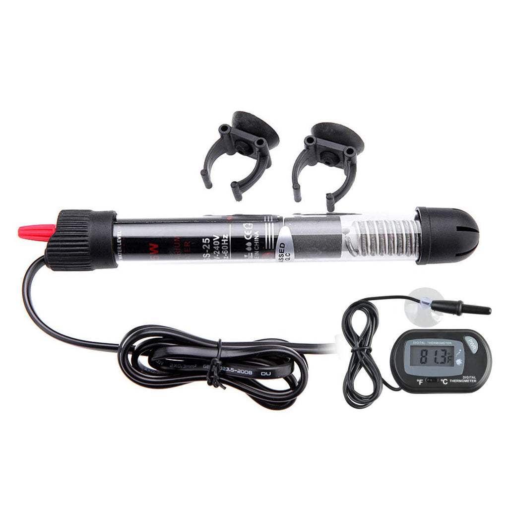100/200/300W Aquarium Submersible Water Heater Rod Fish Tank Heater LCD Screen