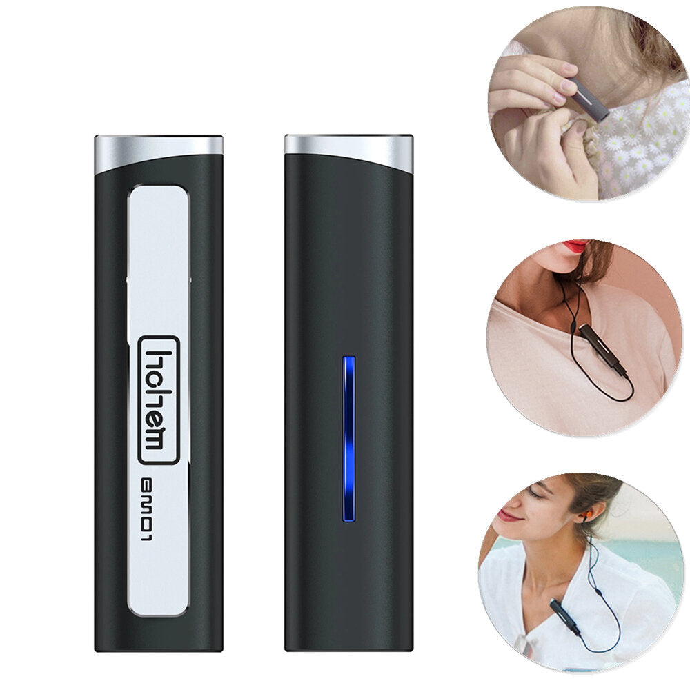 Wireless Lavalier Bluetooth Microphone 48KzH with Wind Muff Caps for Vlog Shooting Interview Live Broadcast MV