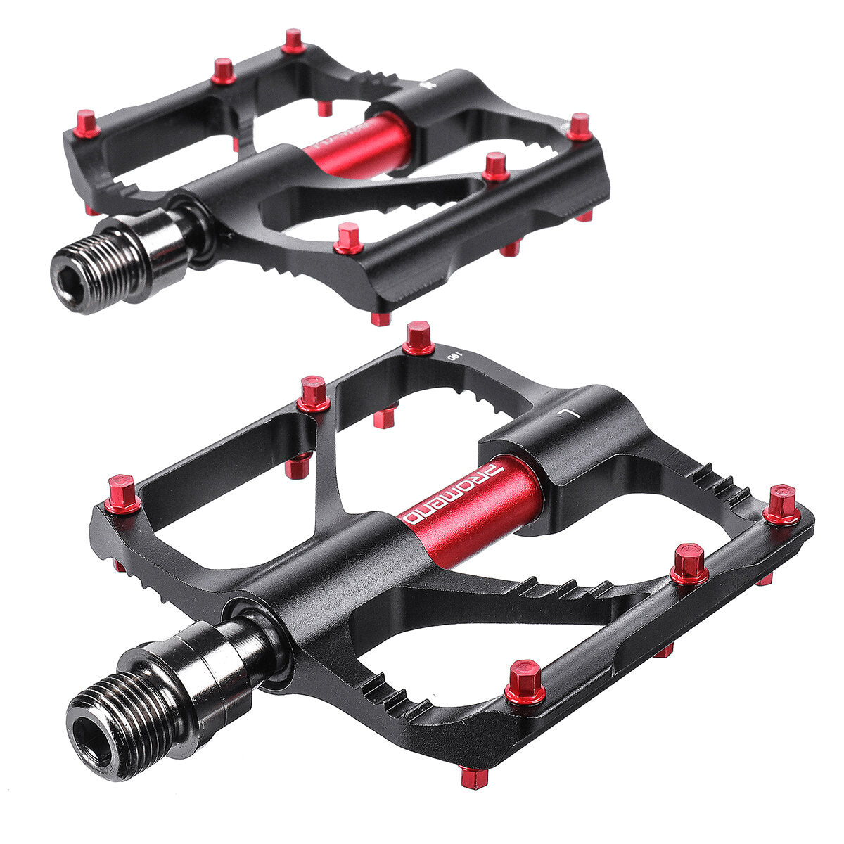 1 Pair Bicycle Pedals Ultralight CNC Flat Anti-skid Bearings Pedals Aluminum Alloy 3 Bearings Mountain Bicycle Platform Pedal Cycling Accessories
