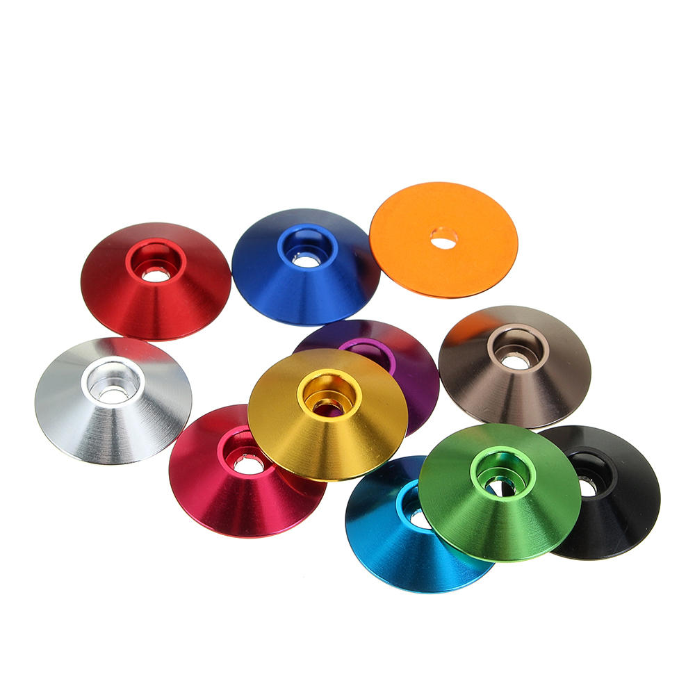 10Pcs M3 Cap Head Screw Cup Washer Extra Large Gasket Aluminum Alloy Multicolor