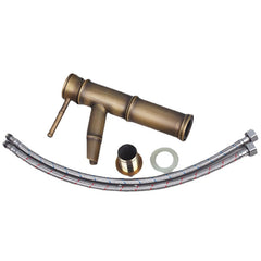 Single Handle Deck Mount Bathroom Bamboo Vessel Sink Faucet Antique Copper Short Spout Bath Tub Mixer Taps