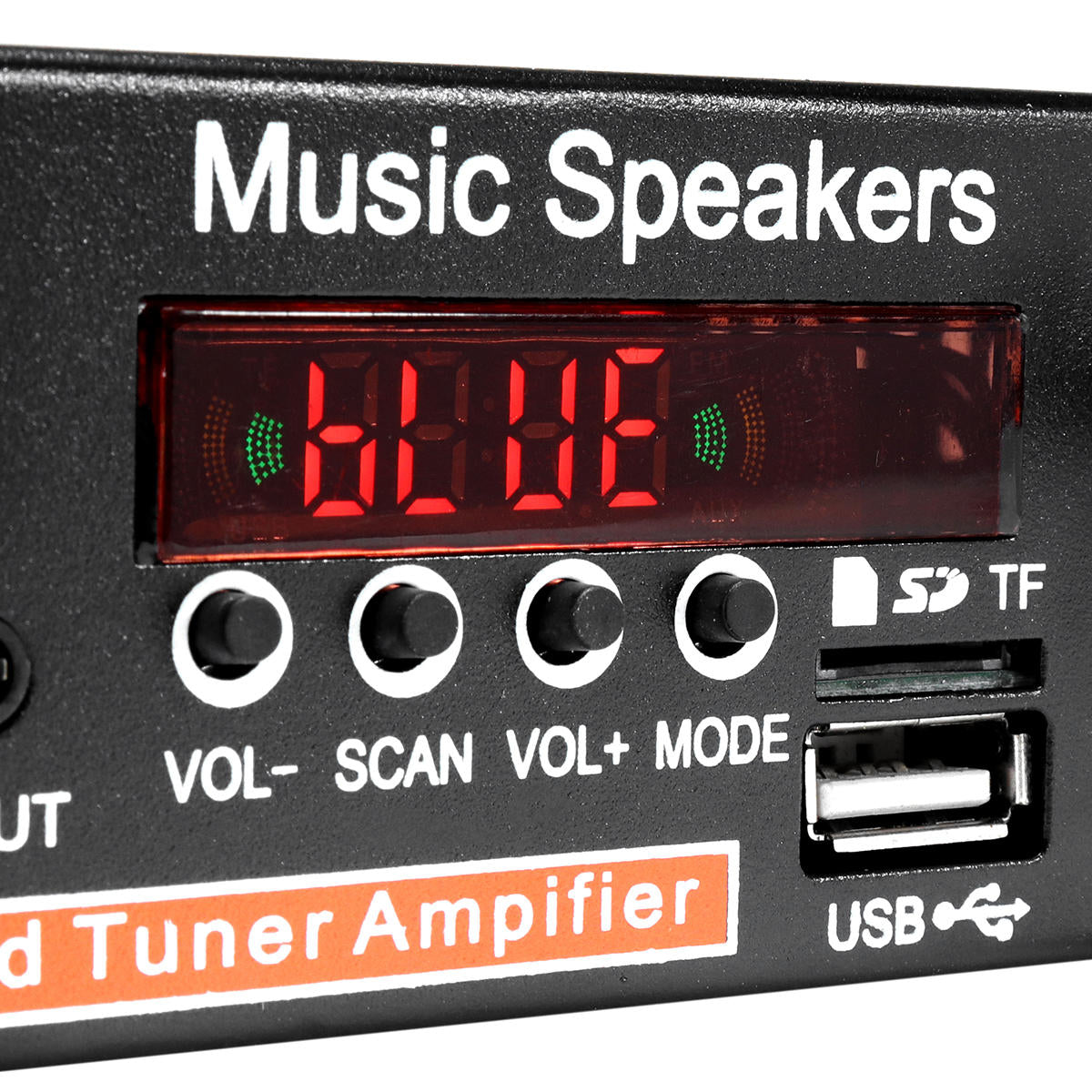 2CH LCD Display Hi-Fi Audio Stereo Power Amplifier Bluetooth FM Radio Car Home Remote Control