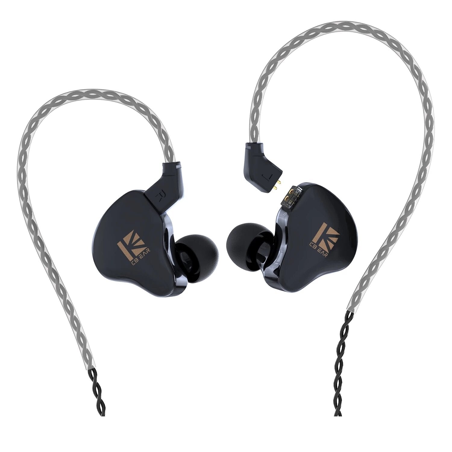 Dual Magnectic Circuit Dynamic In Ear Earphone Running Sport Hi-Fi Wired Headphones With Mic Earbuds Kbear KS2 KB06