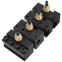 4pcs Mini Lathe Cut Off Blade Tool Holder Cutter Set For Quick Change Tool Post Holder