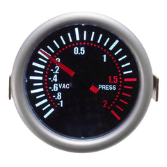 Universal 2 Inch 52mm Car Auto LED Digital Smoke Len Boost Bar Gauge Meter 12V