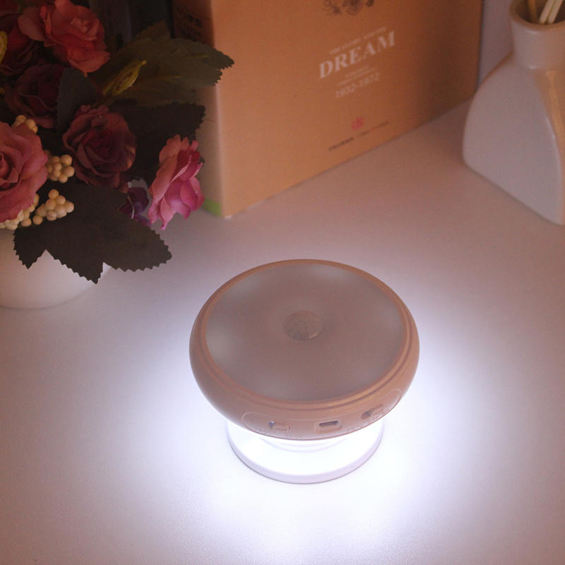 360 Rotation Human Body Sensor LED Night Light Magnetic Holder USB Rechargeable Lamp