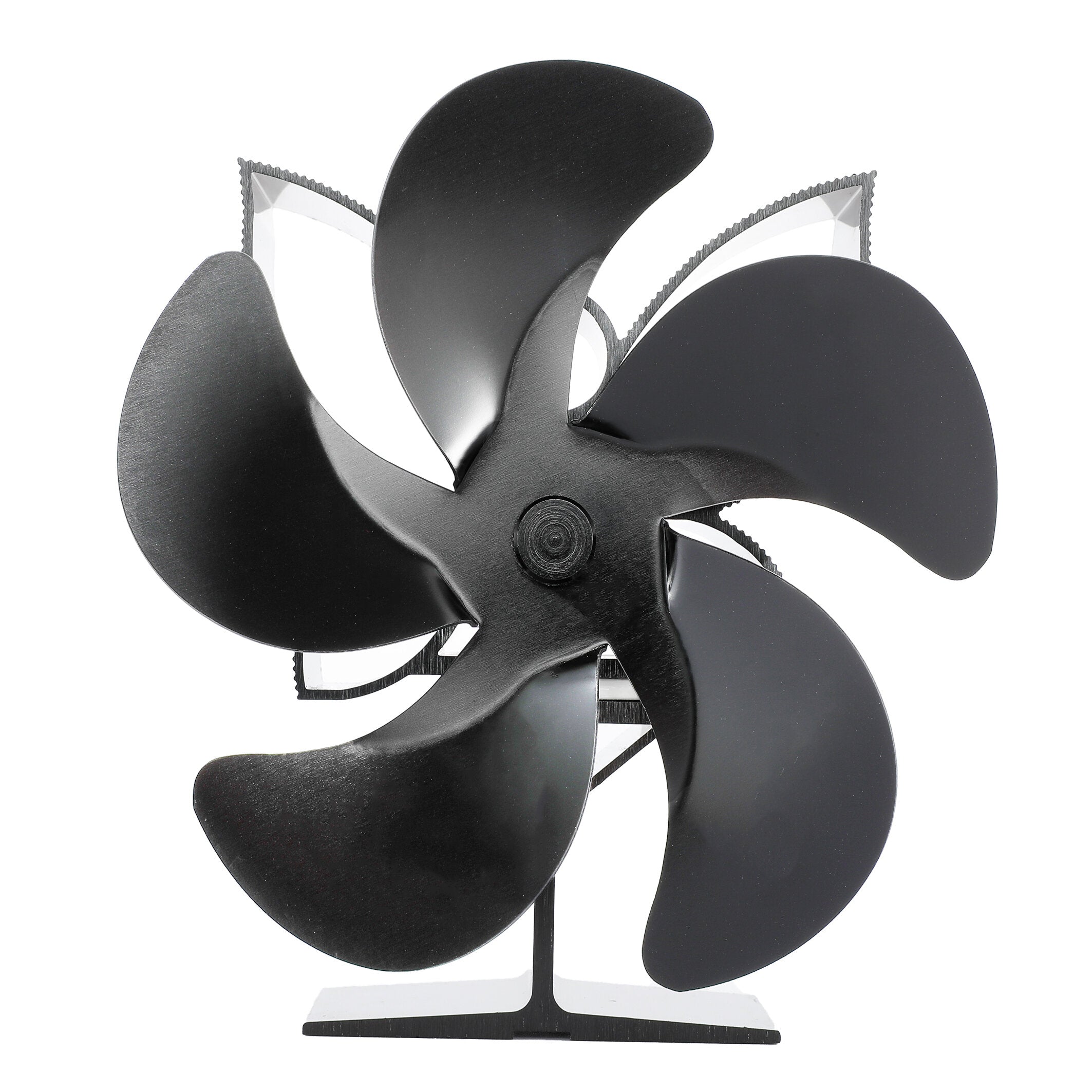 5 Blades Fireplace Fan Eco Friendly Quiet Wood Burner Stove Fan Thermal Heat Power Fan Home Christmas Gift