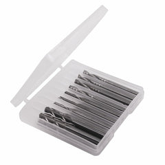 12 Pcs Carbide End Mill Cutter 1/8" Cnc Router Bits Double Flute Tools 1 Flute Single Edged Milling Cutter