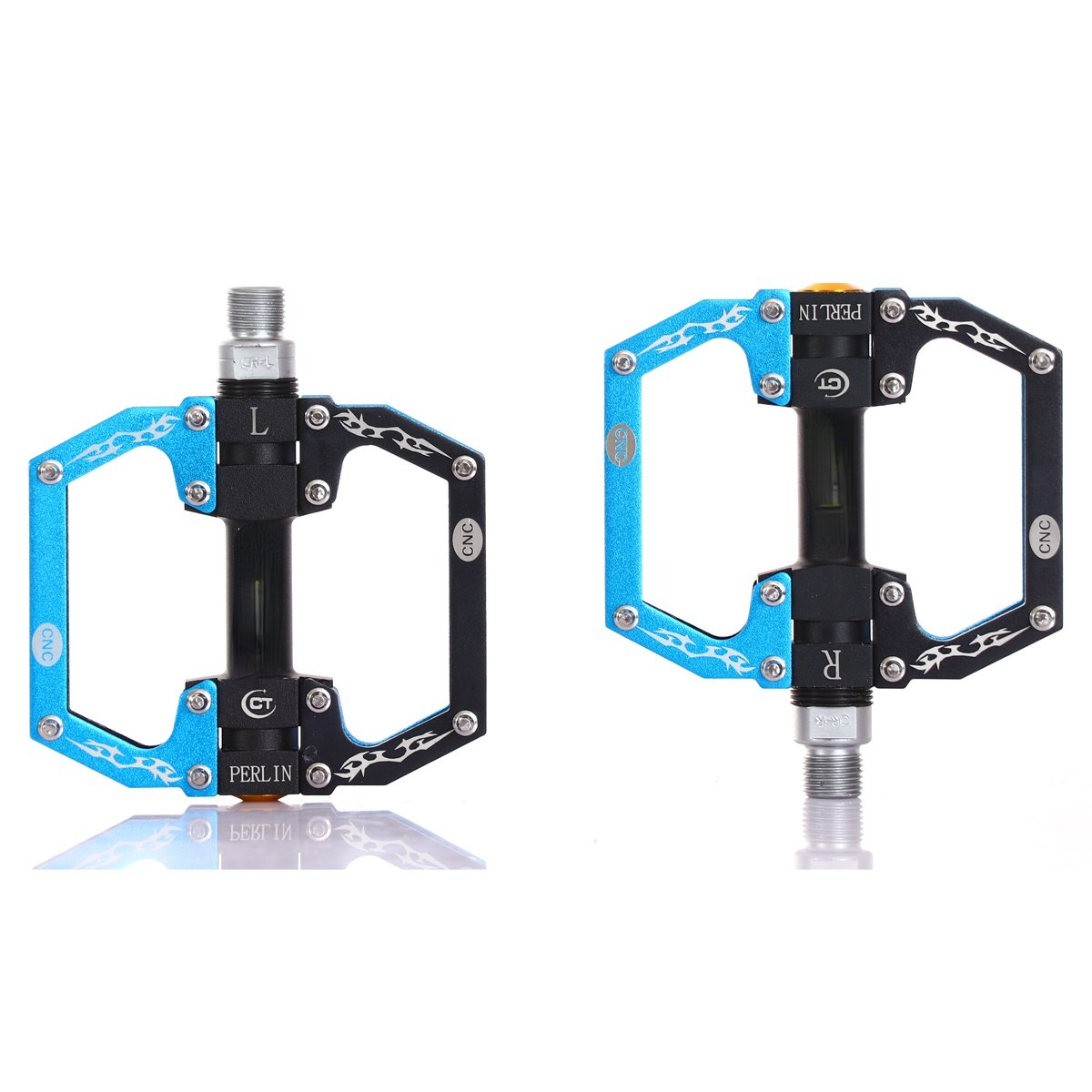 Aluminum Alloy Mountain Bike Pedals Flat Platform Sealed Bearing Axle 9/16" Cycling Bicycle Pedals