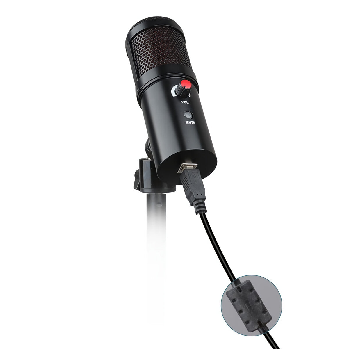 USB Sound Recording Vocal Microphone Set 192KHZ/24Bit RGB Gaming Mic with Tripod Stand For Mobile Phone PC Game Chat Live