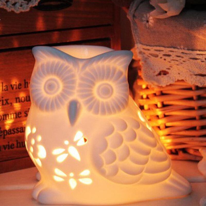 Electric Floral Wax Melt Burner Essential Oil Candle Melt Wax Warmer Light Home Decoration