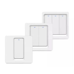 EU WiFi Smart Switch Press Key Siri Voice Control Neutral Needed 1/2/3 Gang