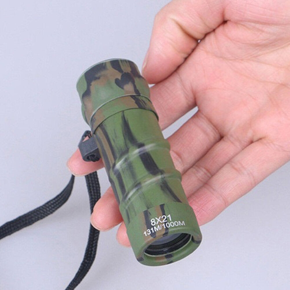 8x21 Portable Lightweight MonocularTravel Outdoor Camping Night Vision HD Optical Lens Monocular Telescope