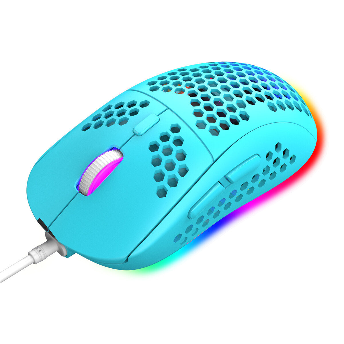 Wired Game Mouse Breathing RGB Colorful Honeycomb Hollow 12000DPI Gaming Mouse USB Wired Gamer Mice for Desktop Computer Laptop PC