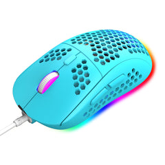 Wired Game Mouse Breathing RGB Colorful Honeycomb Hollow 12000DPI Gaming Mouse USB Wired Gamer Mice for Desktop Computer Laptop PC