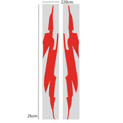 Sports Racing Stripe Graphic Sticker Red Auto Car Body Side Door for Vinyl
