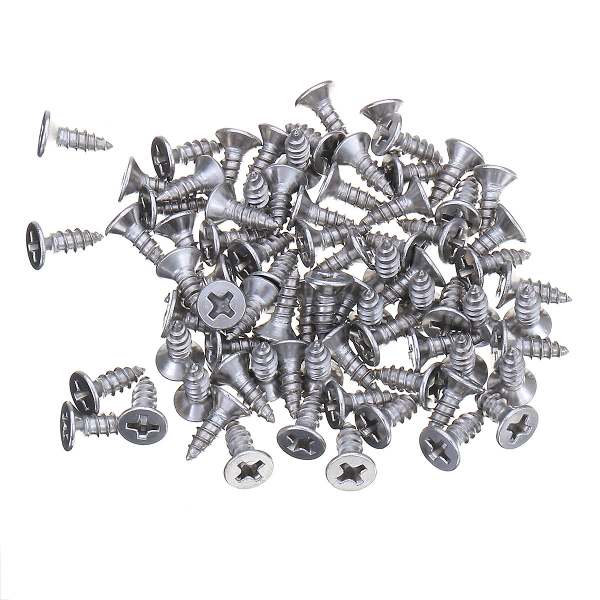 600Pcs M2.2/M2.9/M3.5 Stainless Steel Pozi Raised Countersunk Self-Tapping Screw