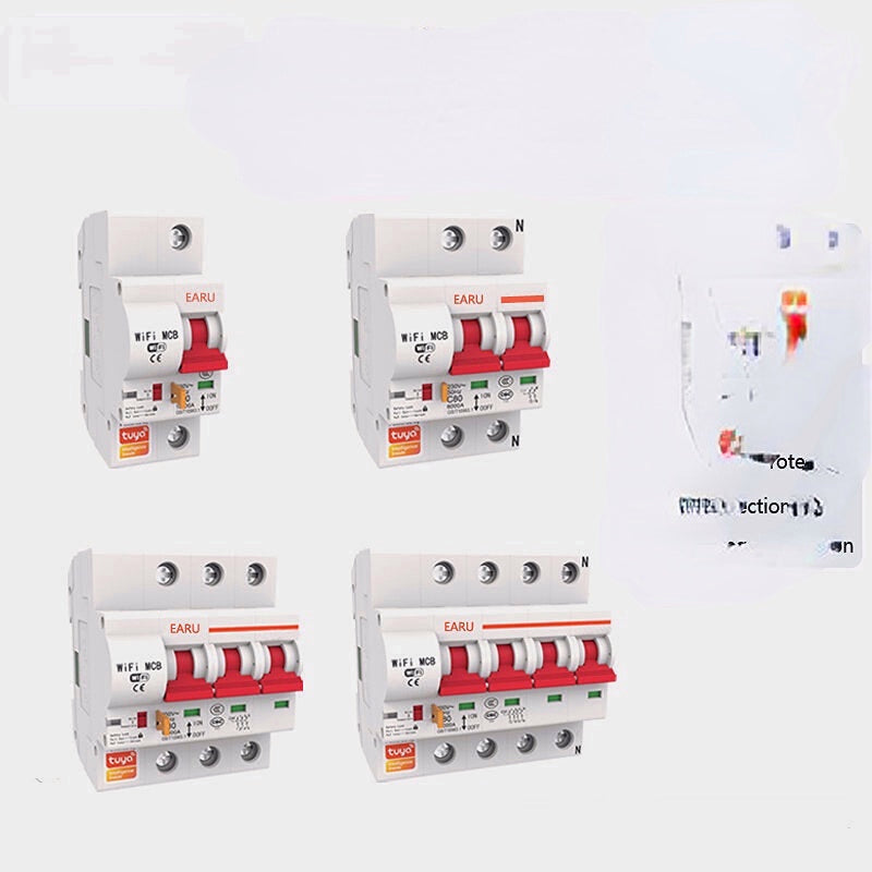 WIFI Wireless Smart Automation Switch 1P 2P 3P 4P 10A-125A Circuit Breaker Timer APP Vioce Remote Control Switch Works With Amazon Alexa Google Home