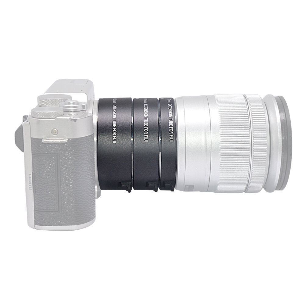Metal Auto Focus Macro Extension Tube Ring for Fujifilm FX-Mount X-T20 XT2 X-T10 XT4 XT100 XT30 X-PRO 2 3 X-A1 XT1 XT3 Mirrorless Camera Adapter Ring