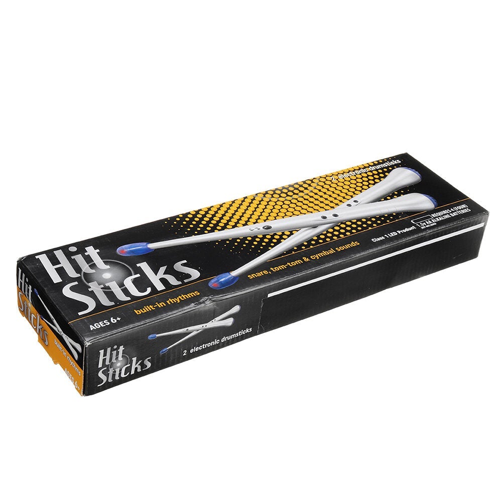 Electric Drum Sticks Air Drumsticks with Light Music Cymbal & Snaredrum Sound Percussion Musical Instrument