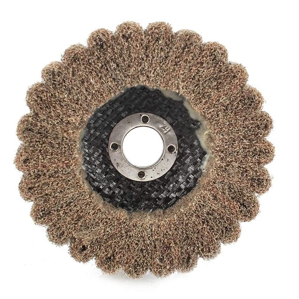 5Pcs 4 Inch Nylon Fiber Disc Grinding Wheel Set 120-600 Grit Assorted Sanding Grinding Buffing Wheels for Angle Grinder