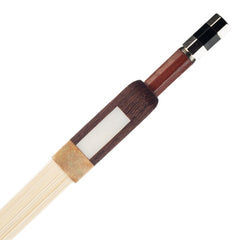 4/4 Double Bass Bow French Style Brazilwood Stick with Wenge Frog Sheep Skin Grip White Horsehair