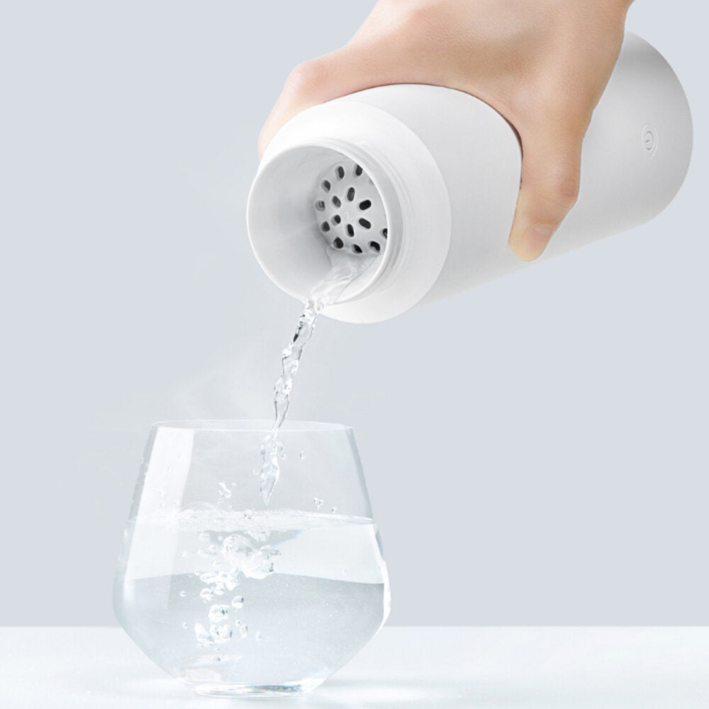Portable Electric Cup Electric Heating thermos Cup Water Leak Proof Kettle Plug-In Power Cord Prevent Dry Burn