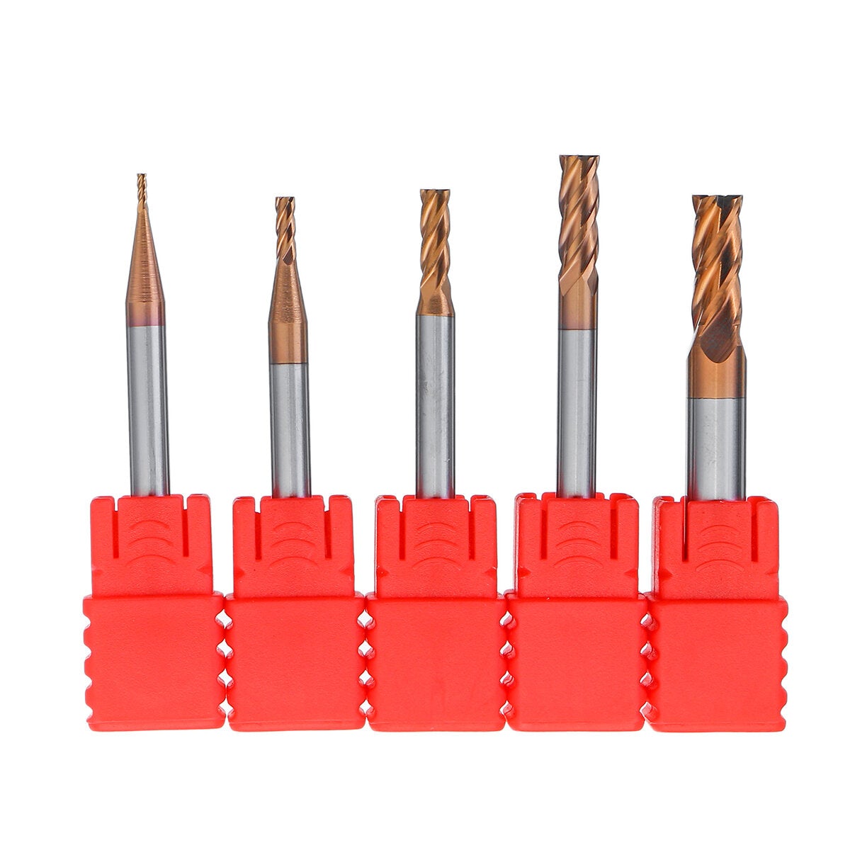 5pcs 1-5mm 4 Flute End Mill Milling Cutter CNC Tools Set