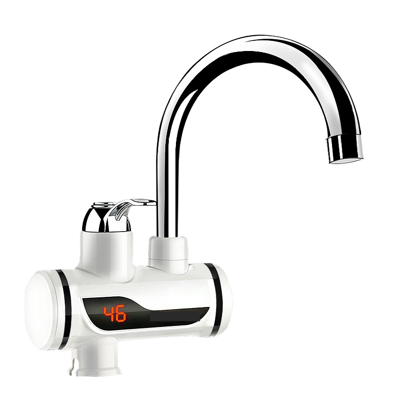 Instant Tankless Electric Water Heater Kitchen Heating Tap Faucet with LED
