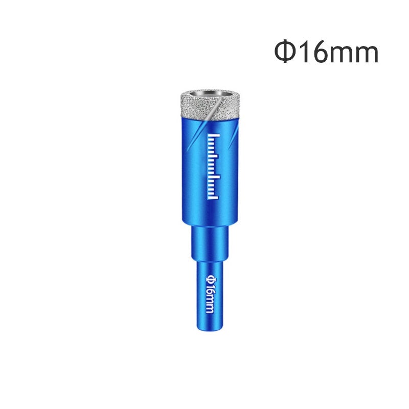 5Pcs 6-16mm Durable Diamond Coated Core Drill Bit Dry Drilling For Glass Marble Granite Quartz Porcelain Ceramics