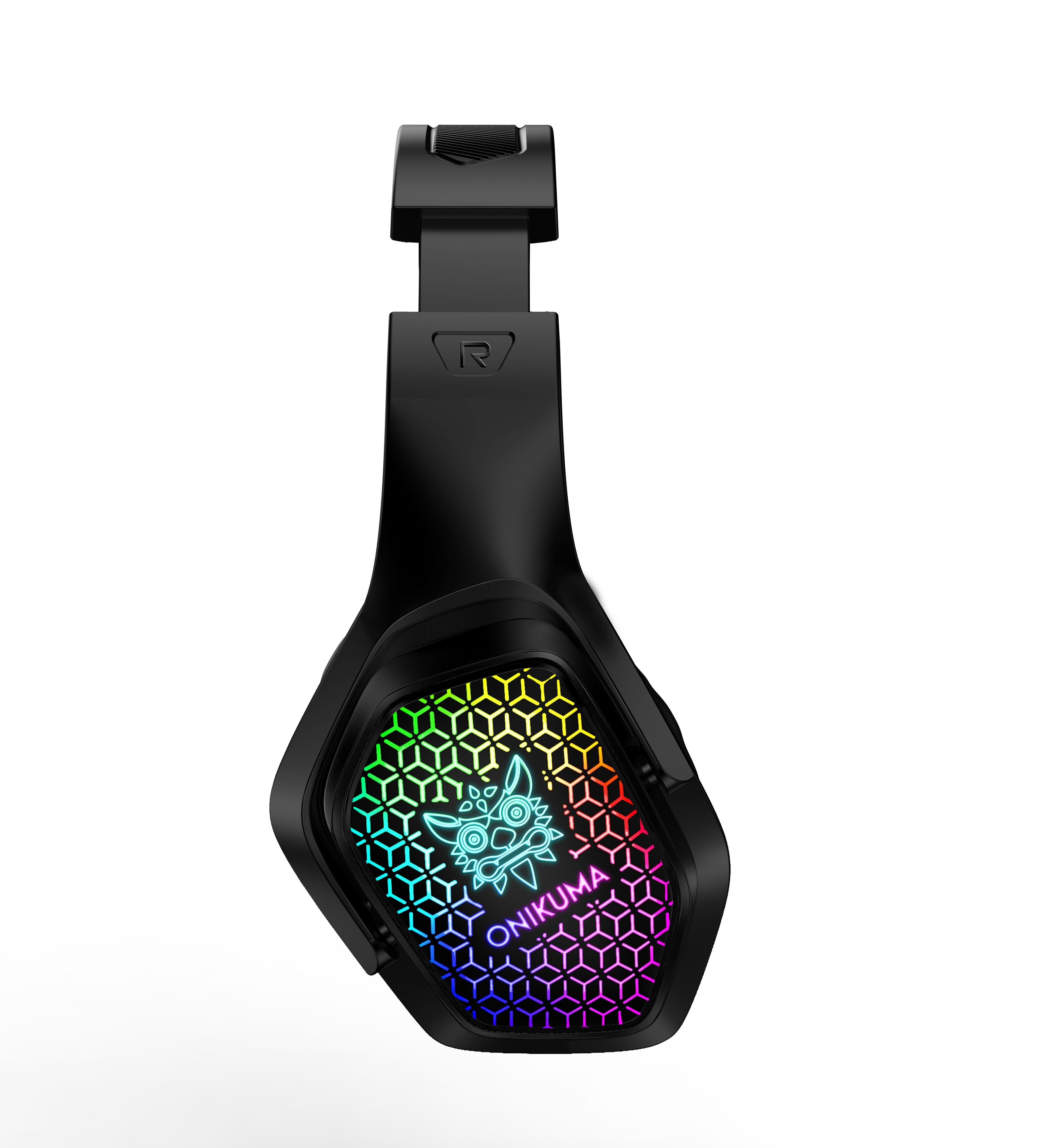 Gaming Headset Over-ear 3.5mm LED Light Stereo Bass Game Headphones with Mic for PC Laptop Gamer