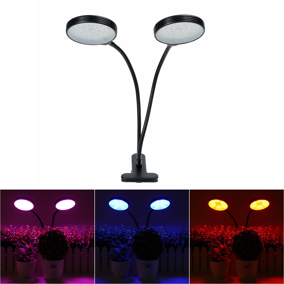 234 LED Plant Grow Light Lamp Bulb With Desk Clip Flower Indoor Seed