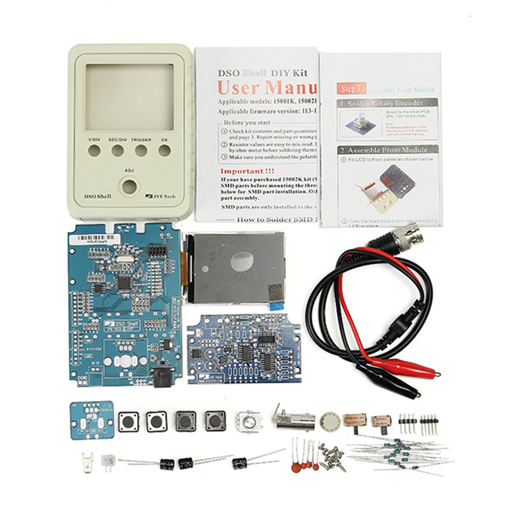 DIY Digital Oscilloscope Unassembled Kit With Housing