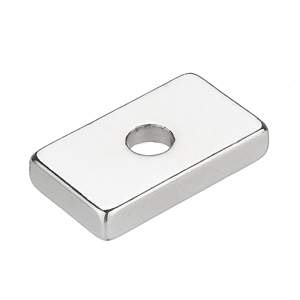 10pcs N50 25x15x5mm Block Magnets 4mm Hole Rare Earth Neodymium Magnet
