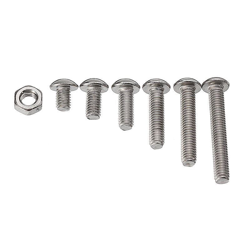 M3SH3 M3 Stainless Steel Hex Socket Button Head Cap Screws Bolts Nuts Assortment 230pcs